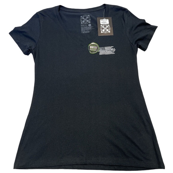Howitzer Tshirt American Patriot Grunt V-Neck Second Amendment Graphic Black XL - Picture 1 of 10